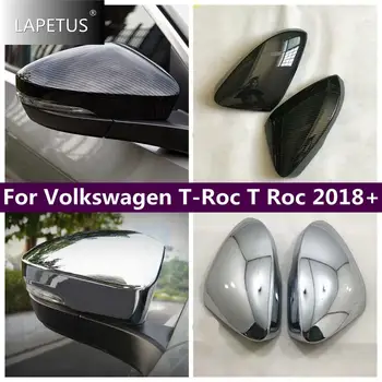 Šoninių Automobilio Durelių Galinio Vaizdo Veidrodis, Cokolio Apdaila Padengti Apdaila Optikos Reikmenys Volkswagen T-Roc T Roc 2018 - 2021 Anglies Pluošto