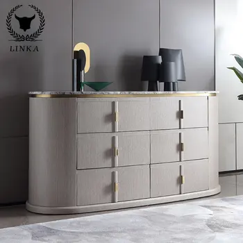 Šviesos prabangos italijos marmuro švediškas stalas SPINTELĖ paprastas gyvenimo kambario sienos kabineto modernus aukščiausios klasės baldai.